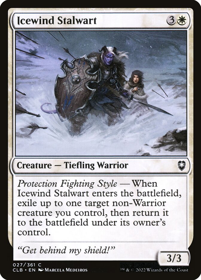 Icewind Stalwart (27) - Commander Legends: Battle for Baldur's Gate (CLB)