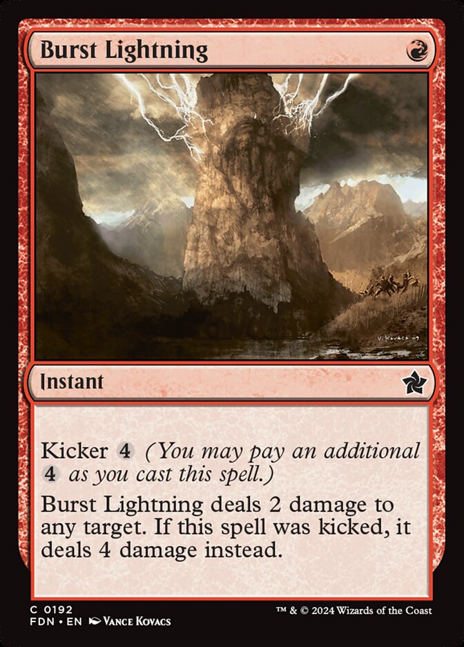 Burst Lightning (192) - Foundations (FDN)
