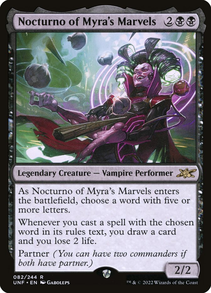 Nocturno of Myra's Marvels (82) - Unfinity (UNF)