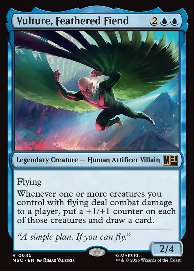 Vulture, Feathered Fiend (645) - Marvel Super Heroes Commander (MSC)
