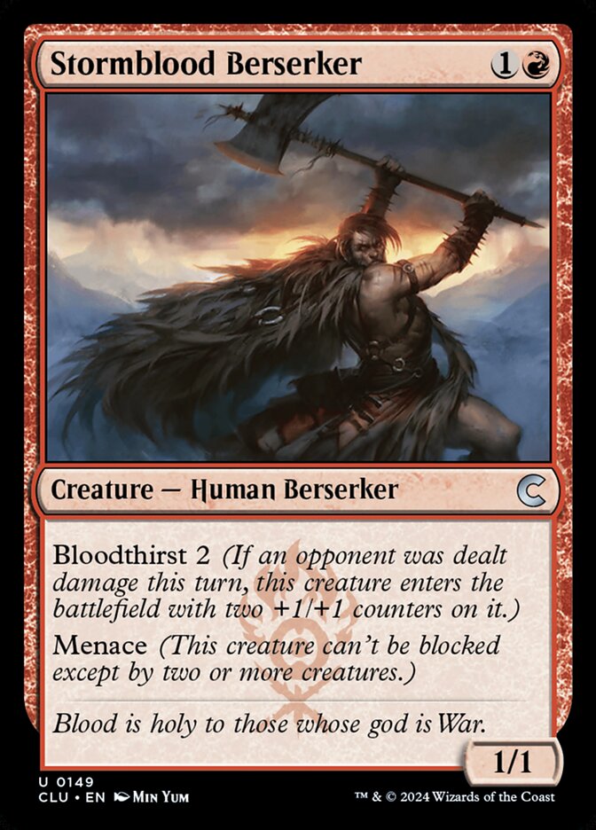 Stormblood Berserker (149) - Ravnica: Clue Edition (CLU)