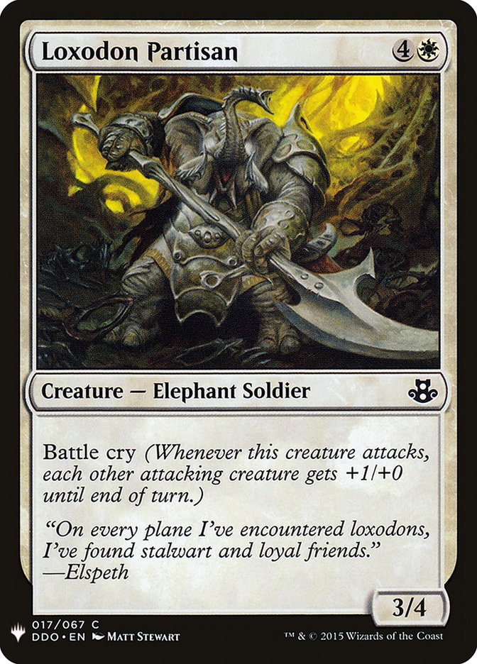 Loxodon Partisan - The List (PLST)