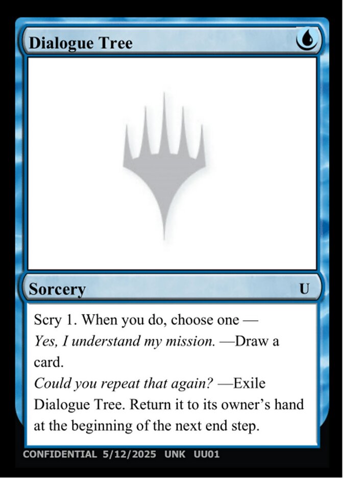 Dialogue Tree (UU01) - Unknown Event (UNK)