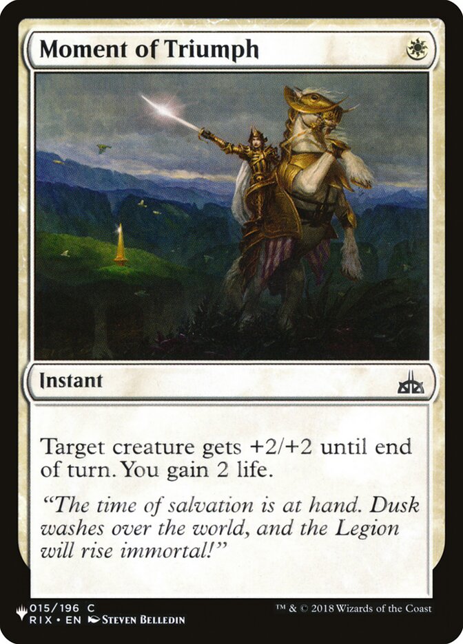Moment of Triumph (RIX-15) - The List (PLST)