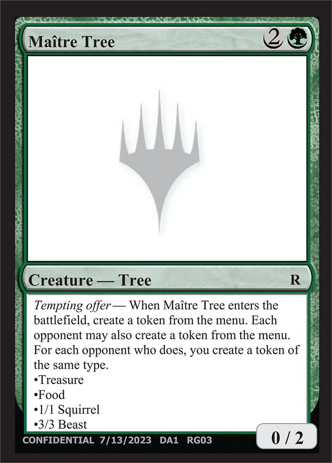 Maître Tree (RG03a) - Unknown Event (UNK)