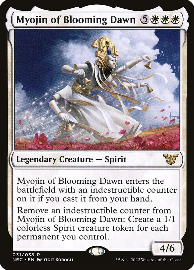 Myojin of Blooming Dawn (31) - Neon Dynasty Commander (NEC)