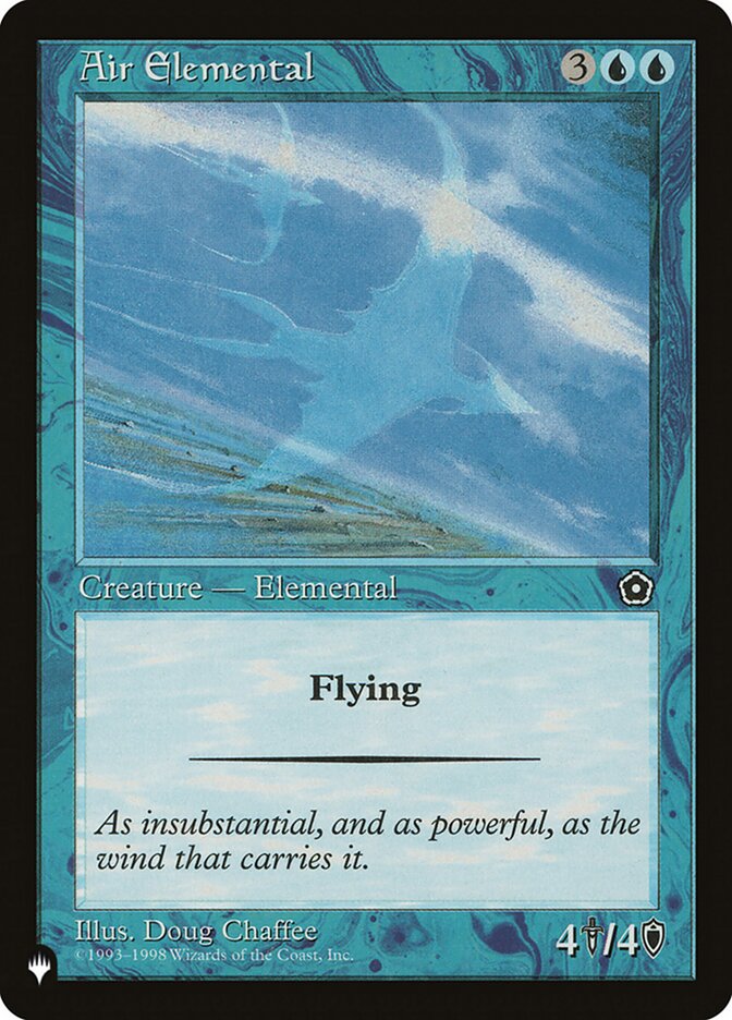 Air Elemental - The List (PLST)