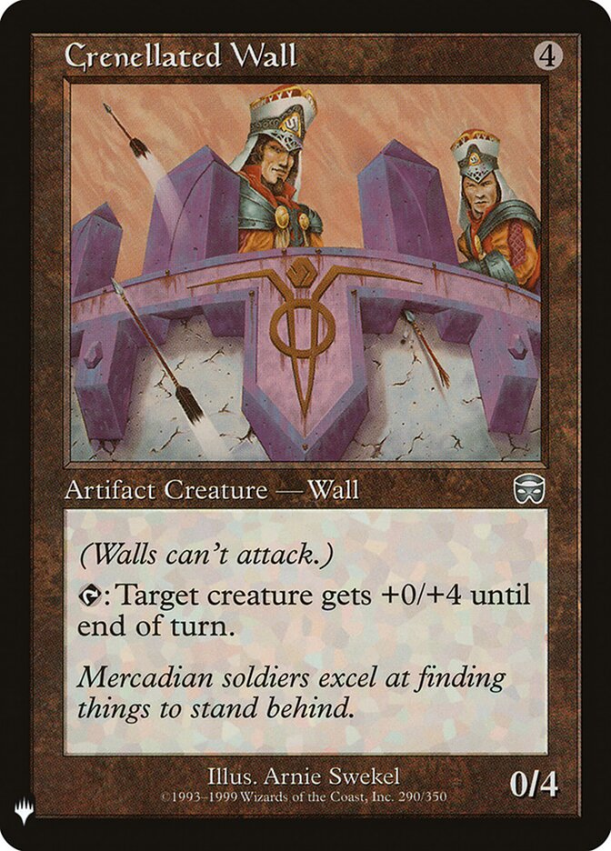 Crenellated Wall (MMQ-290) - The List (PLST)