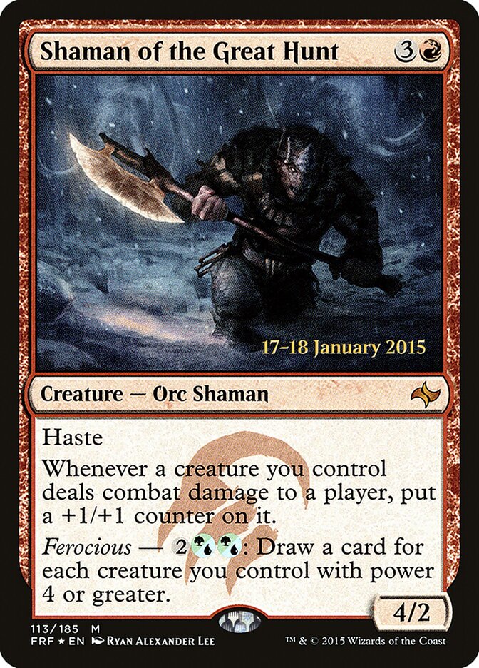 Shaman of the Great Hunt (113s) - Fate Reforged Promos (PFRF)
