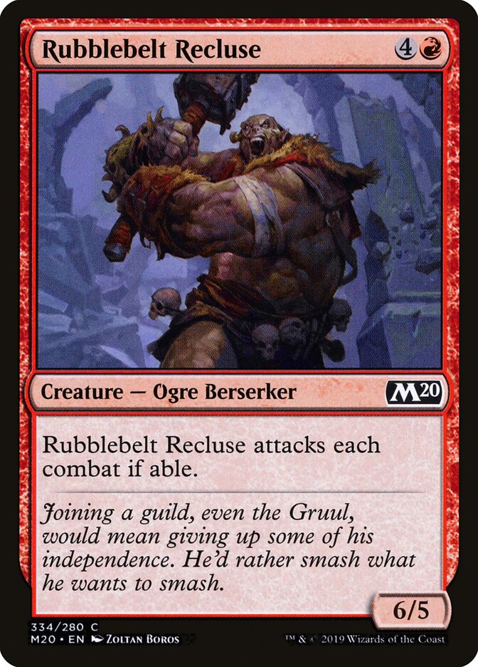 Rubblebelt Recluse (334) - Core Set 2020 (M20)