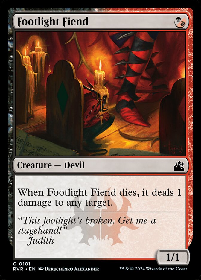 Footlight Fiend (181) - Ravnica Remastered (RVR)