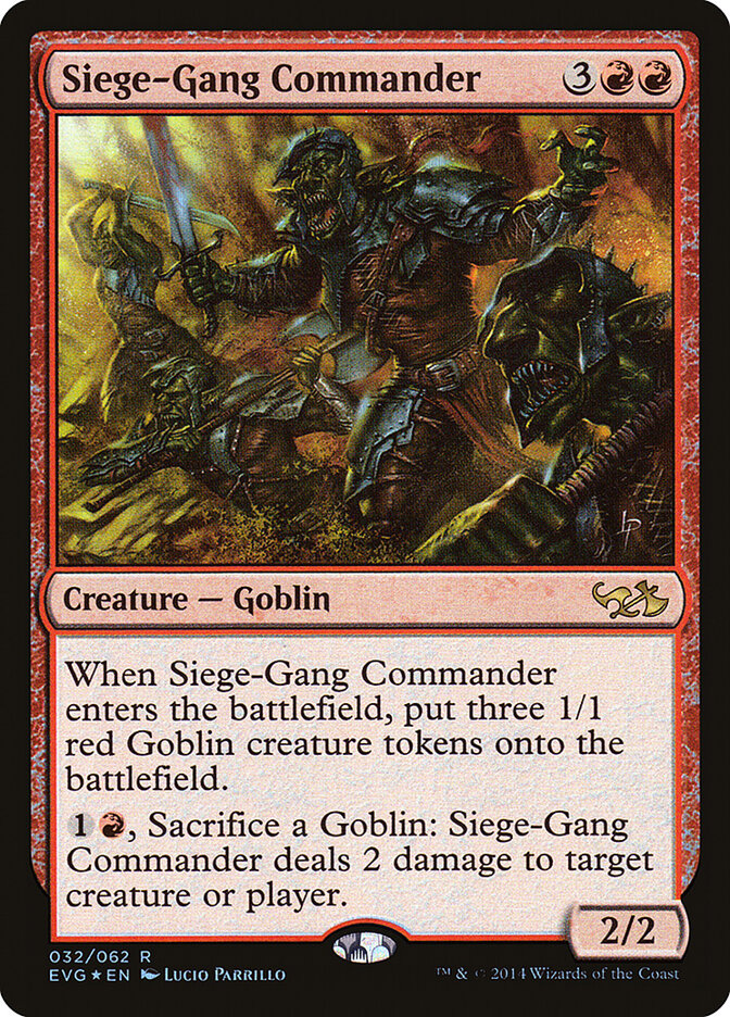 Siege-Gang Commander (32) - Duel Decks Anthology: Elves vs. Goblins (EVG)