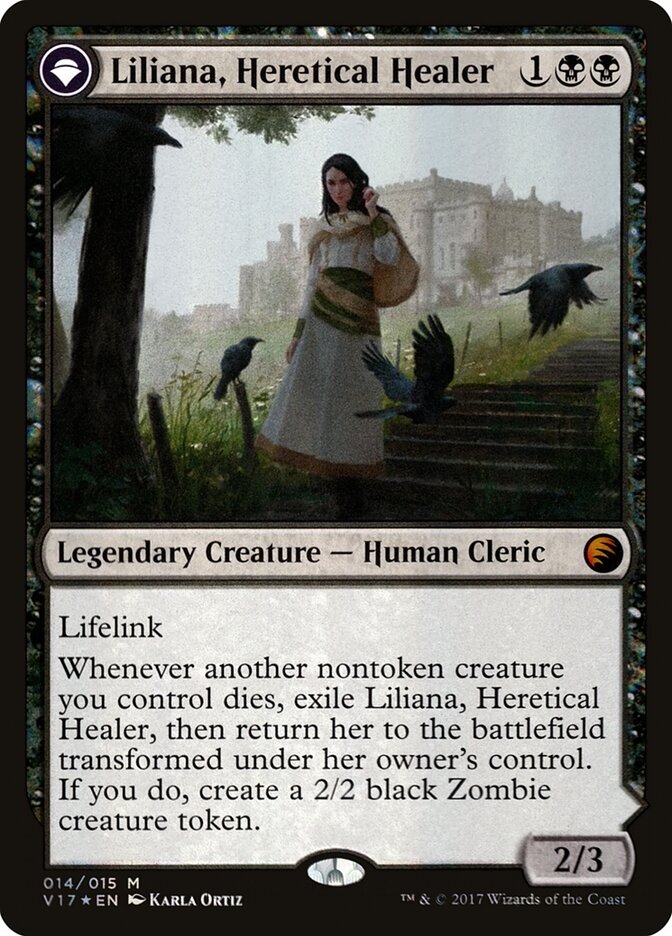 Liliana, Heretical Healer // Liliana, Defiant Necromancer (14) - From the Vault: Transform (V17)