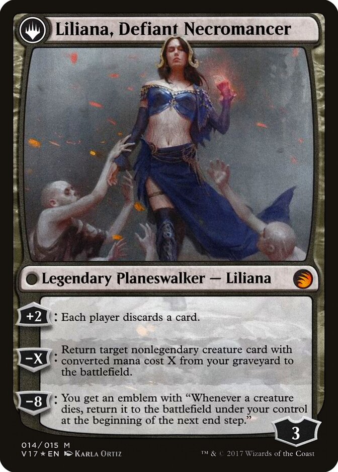 Liliana, Heretical Healer // Liliana, Defiant Necromancer (14) - From the Vault: Transform (V17)