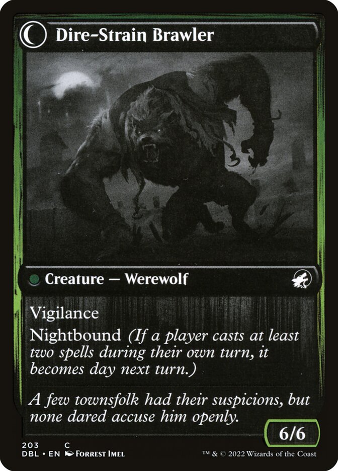 Tireless Hauler // Dire-Strain Brawler (203) - Innistrad: Double Feature (DBL)