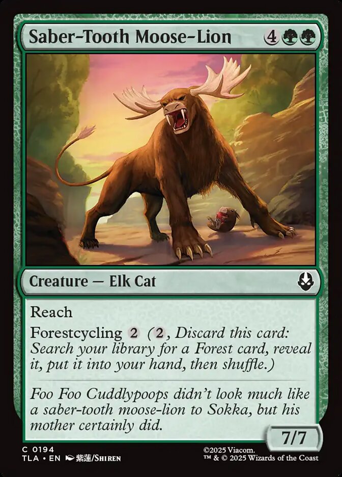 Saber-Tooth Moose-Lion (194) - Avatar: The Last Airbender (TLA)