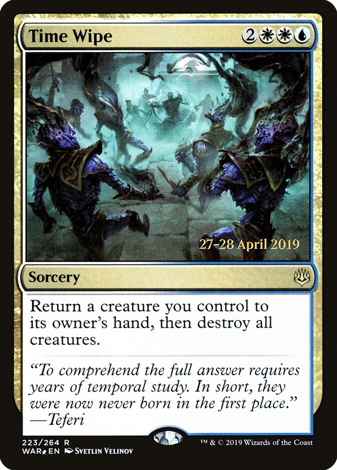 Time Wipe (223s) - War of the Spark Promos (PWAR)