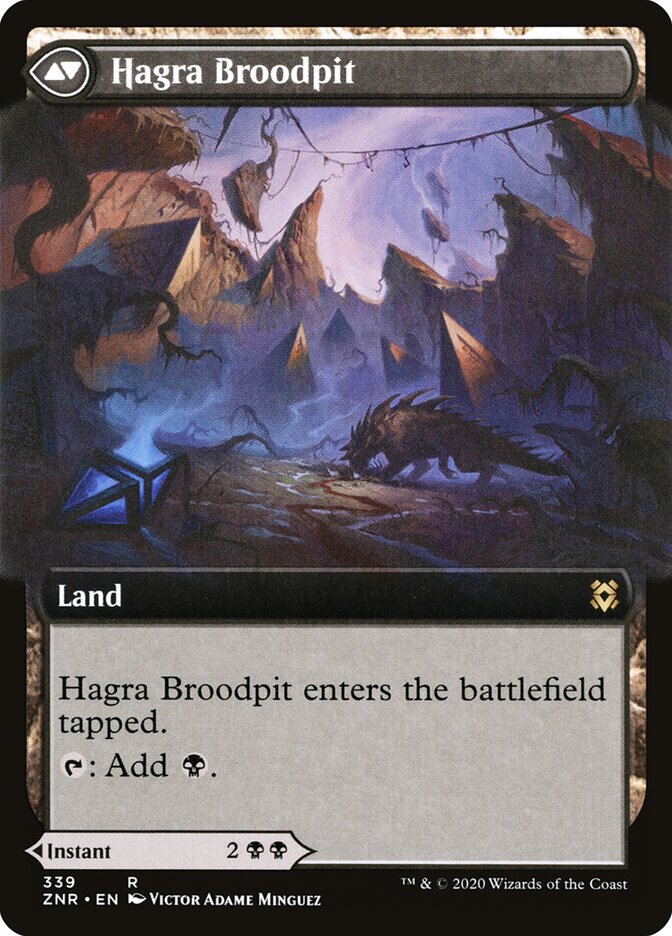 Hagra Mauling // Hagra Broodpit (339) - Zendikar Rising (ZNR)