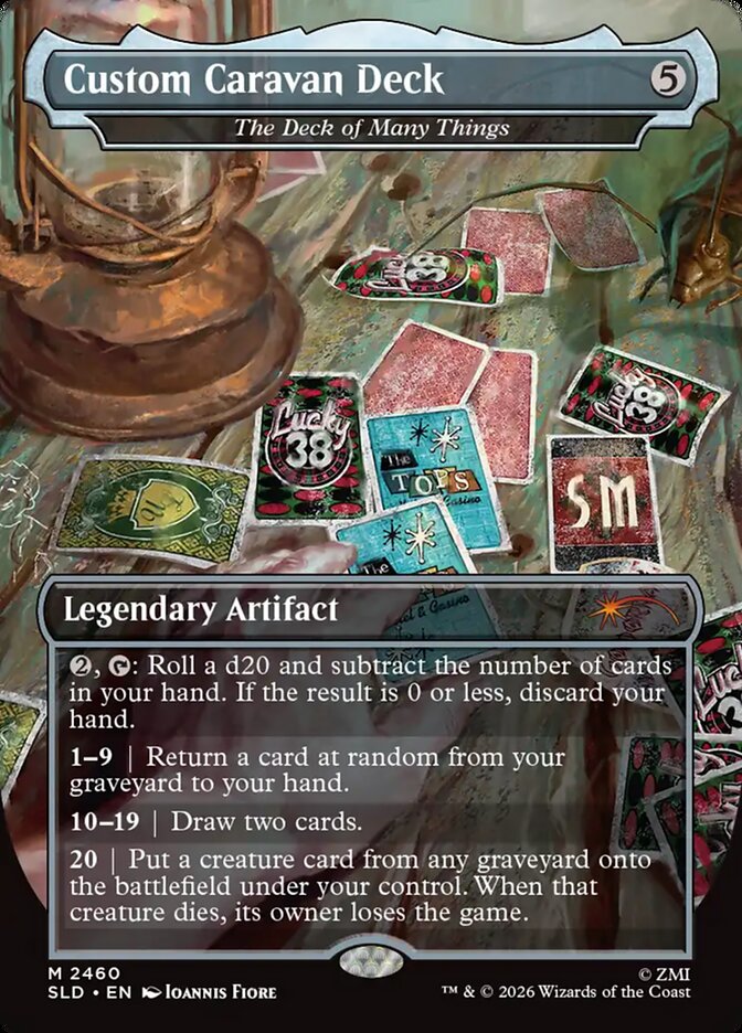 Custom Caravan Deck - The Deck of Many Things (2460) - Secret Lair Drop (SLD)