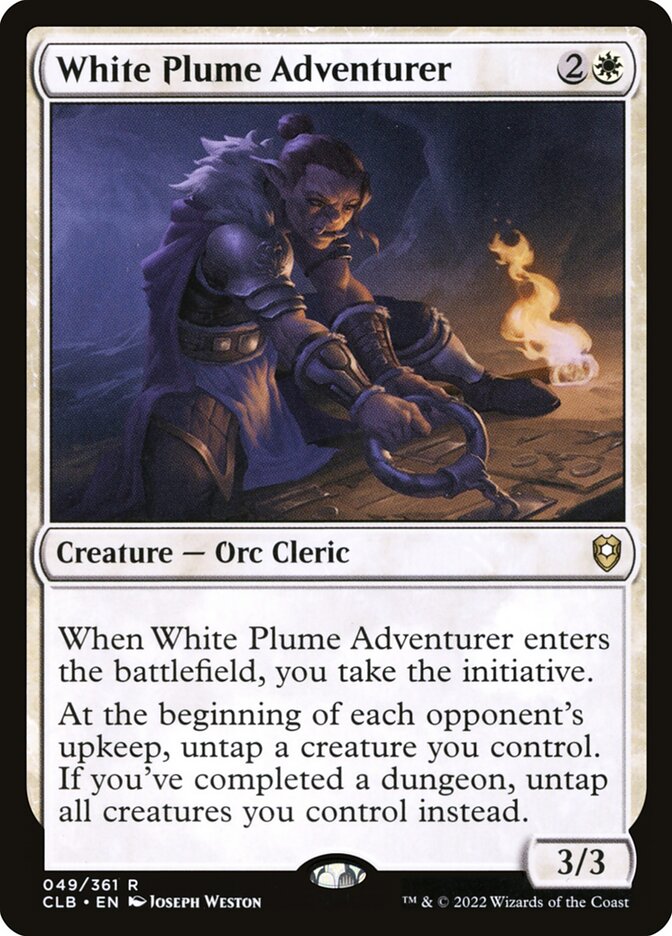 White Plume Adventurer (49) - Commander Legends: Battle for Baldur's Gate (CLB)