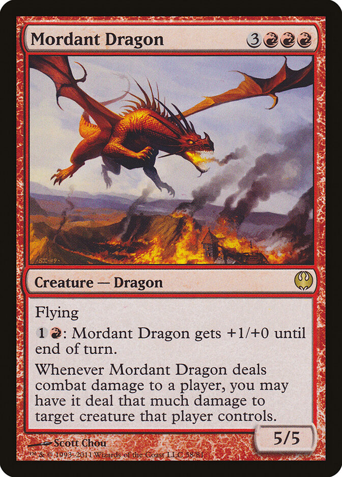 Mordant Dragon (58) - Duel Decks: Knights vs. Dragons (DDG)