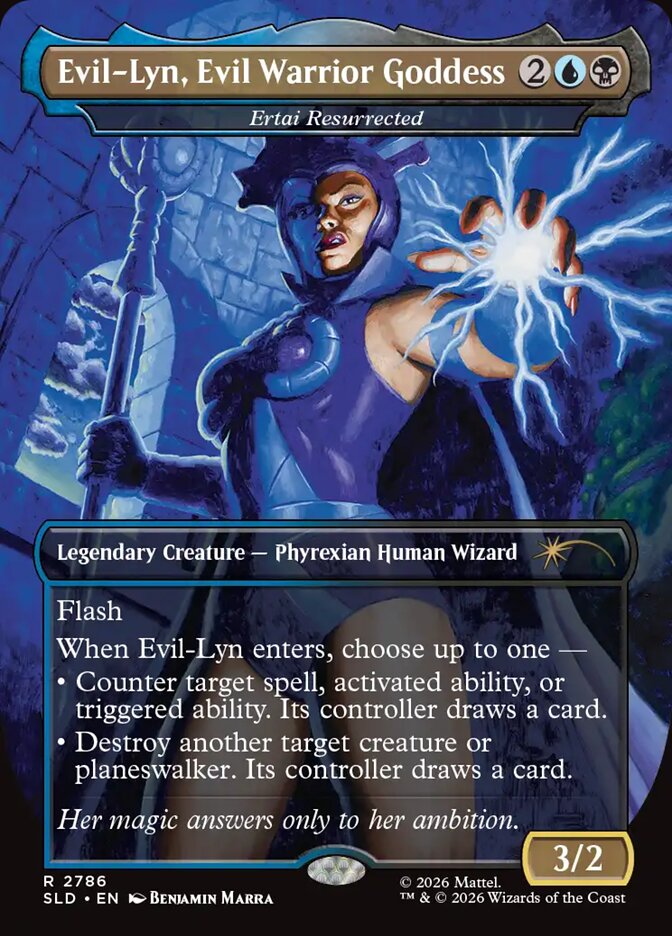 Evil-Lyn, Evil Warrior Goddess - Ertai Resurrected (2786) - Secret Lair Drop (SLD)
