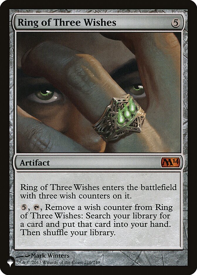 Ring of Three Wishes (M14-216) - The List (PLST)