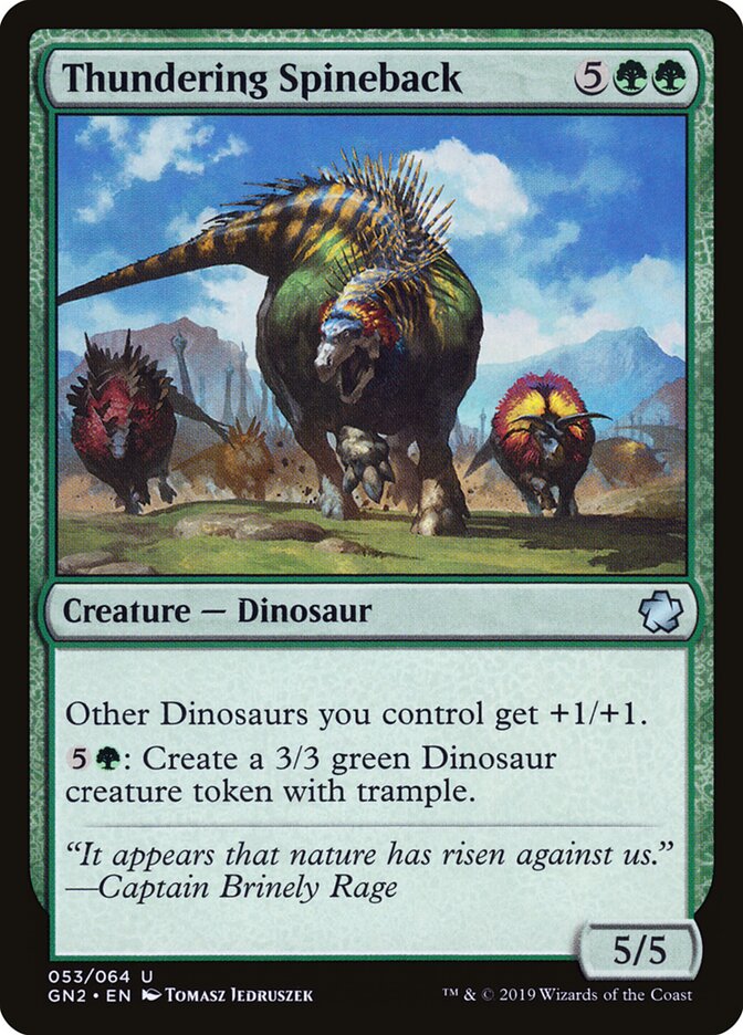Thundering Spineback (53) - Game Night 2019 (GN2)