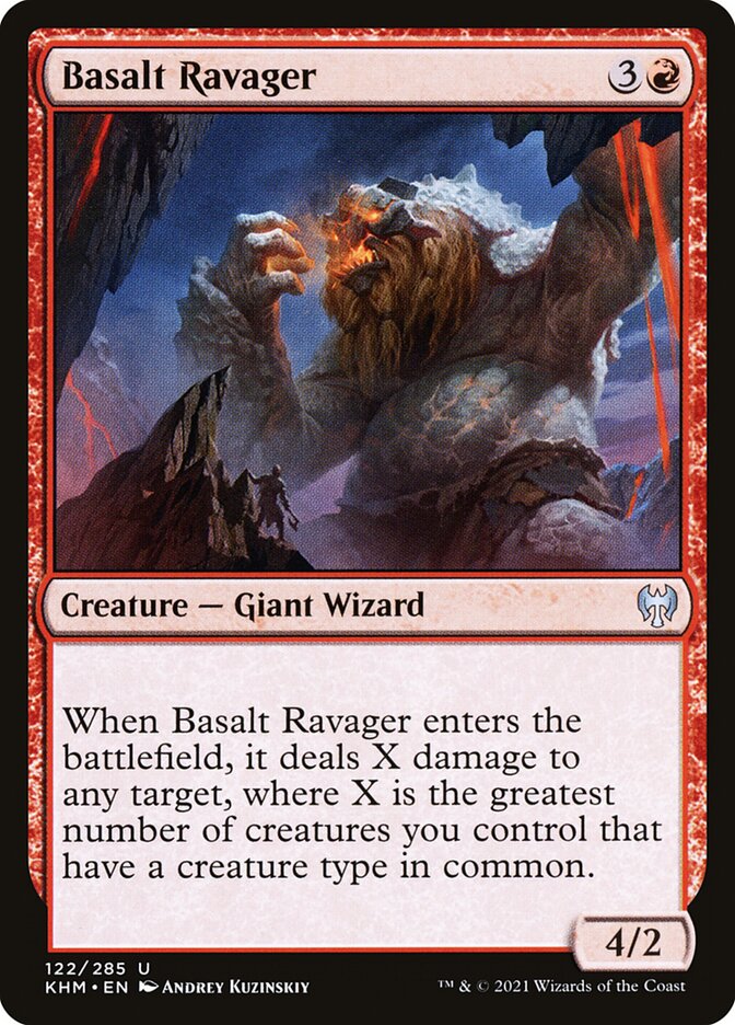 Basalt Ravager (122) - Kaldheim (KHM)