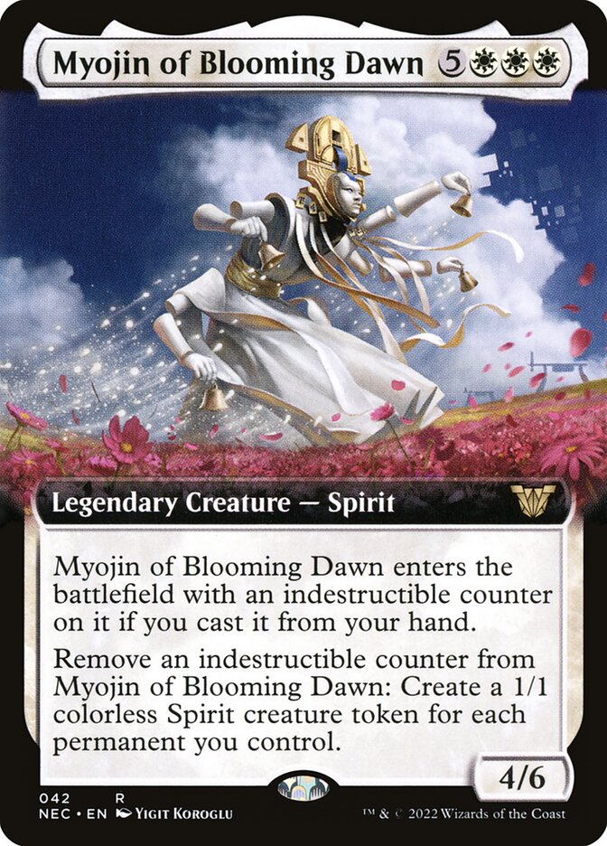 Myojin of Blooming Dawn (42) - Neon Dynasty Commander (NEC)