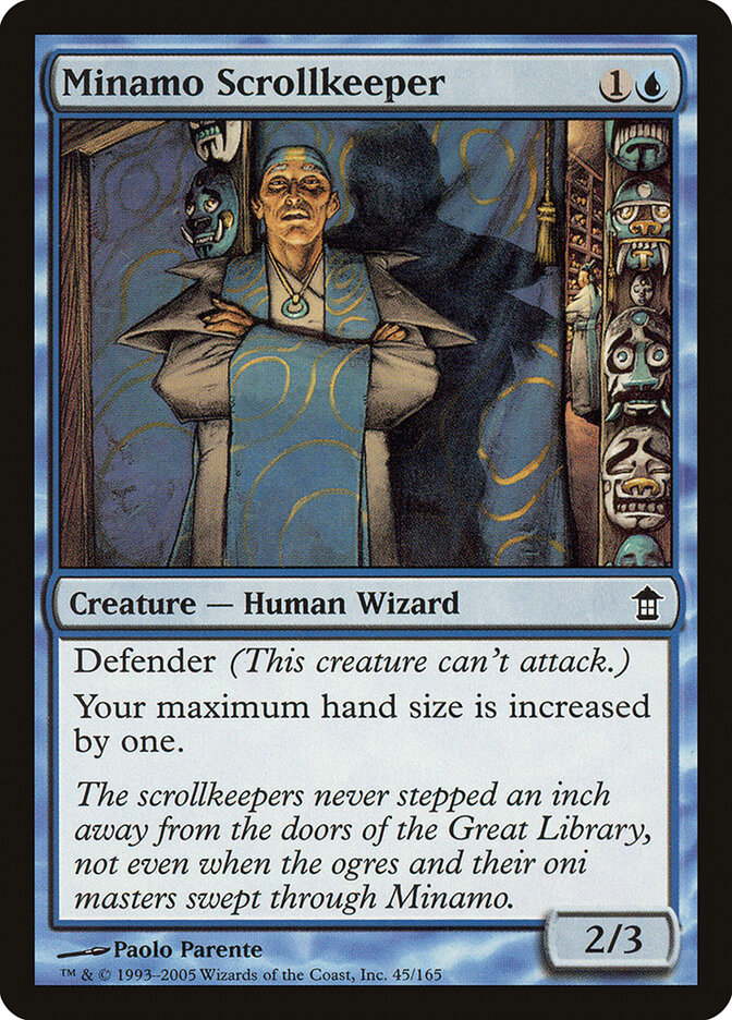 Minamo Scrollkeeper (45) - Saviors of Kamigawa (SOK)