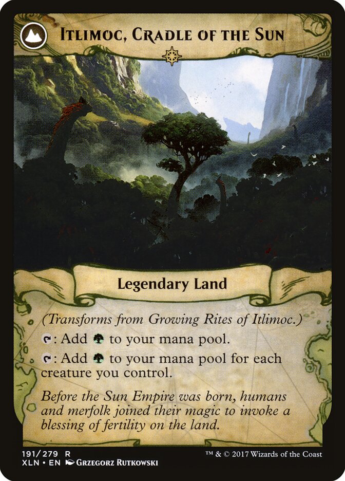 Growing Rites of Itlimoc // Itlimoc, Cradle of the Sun (191) - Ixalan (XLN)