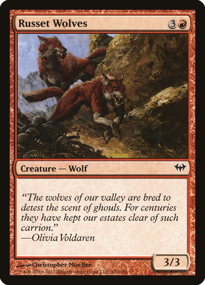 Russet Wolves (102) - Dark Ascension (DKA)