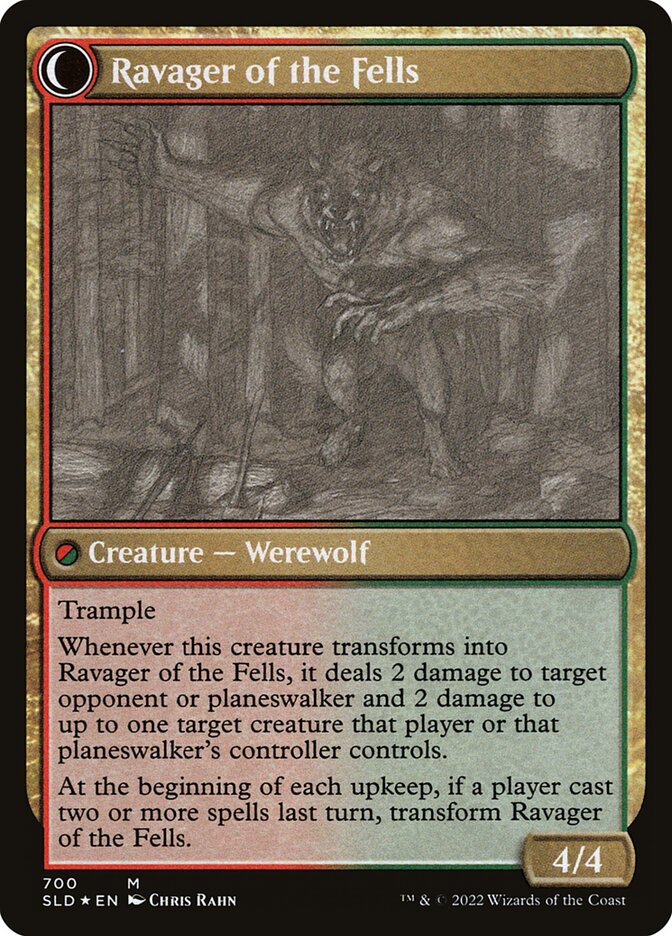 Huntmaster of the Fells // Ravager of the Fells (700) - Secret Lair Drop (SLD)