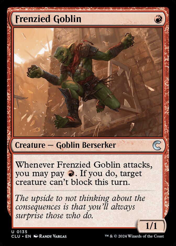 Frenzied Goblin (135) - Ravnica: Clue Edition (CLU)
