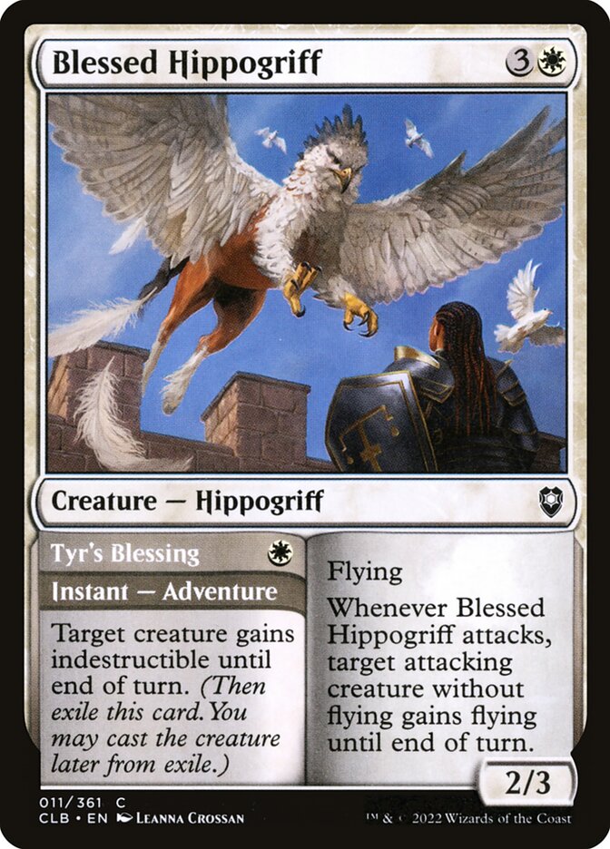 Blessed Hippogriff // Tyr's Blessing (11) - Commander Legends: Battle for Baldur's Gate (CLB)