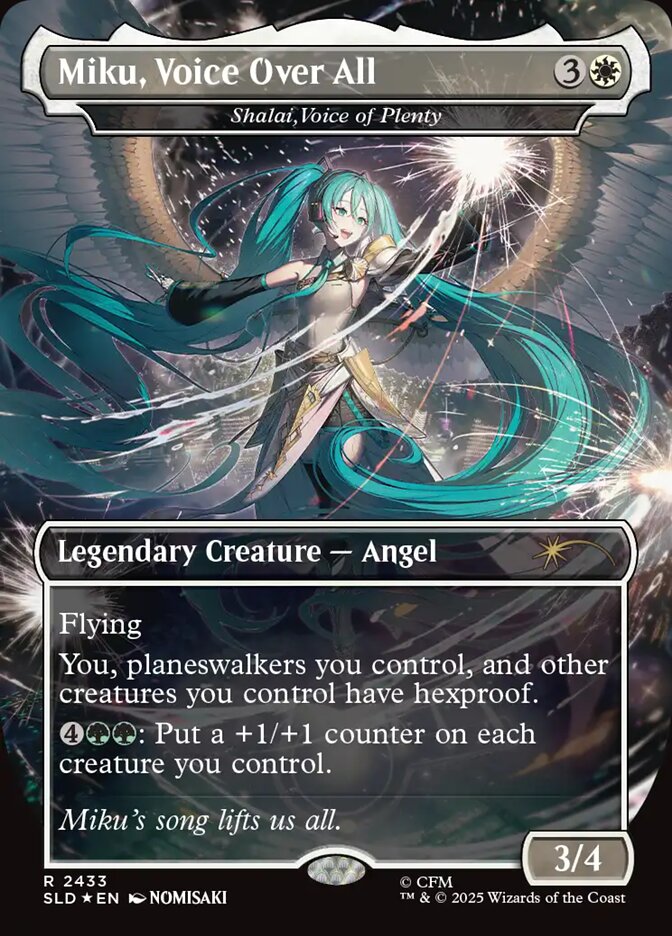 Miku, Voice Over All - Shalai, Voice of Plenty - Secret Lair Drop (SLD)