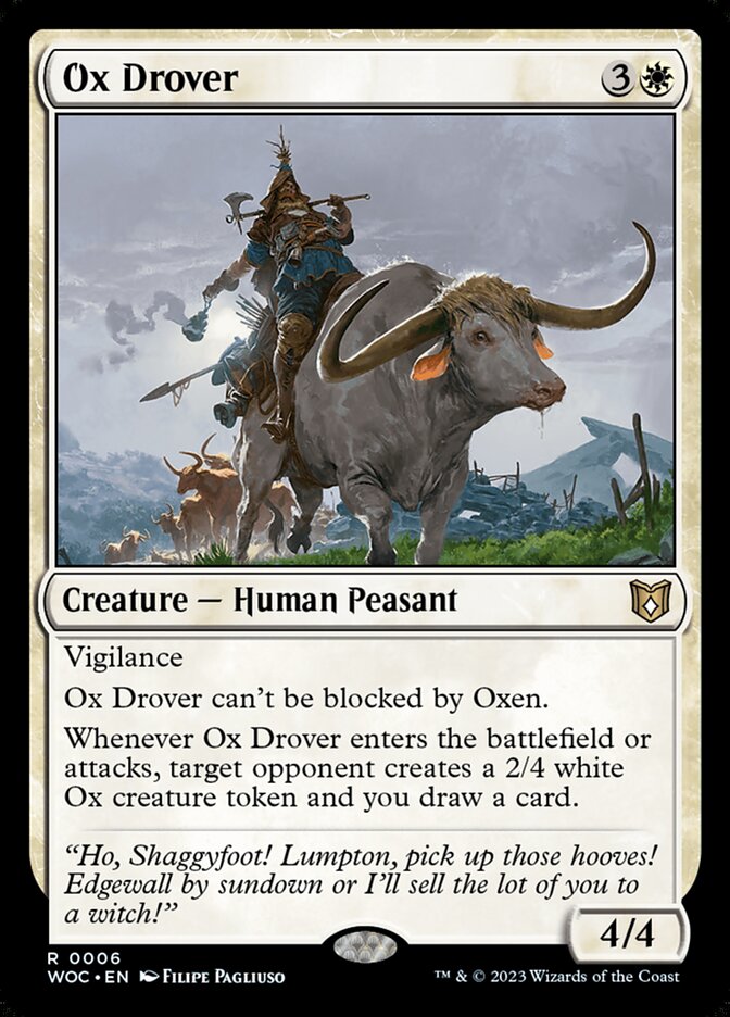 Ox Drover (6) - Wilds of Eldraine Commander (WOC)