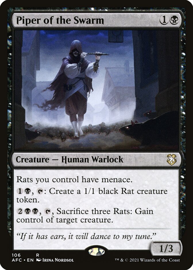 Piper of the Swarm (106) - Forgotten Realms Commander (AFC)