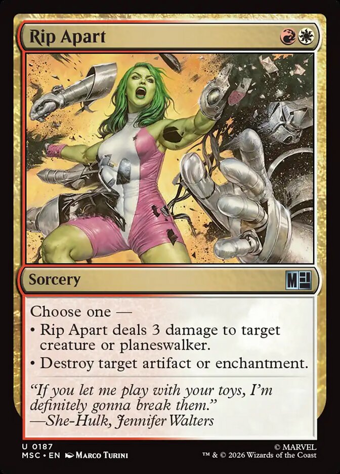 Rip Apart (187) - Marvel Super Heroes Commander (MSC)