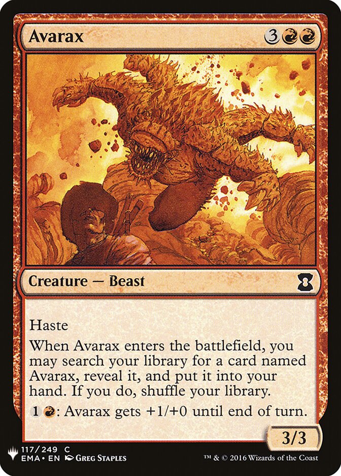 Avarax (EMA-117) - The List (PLST)