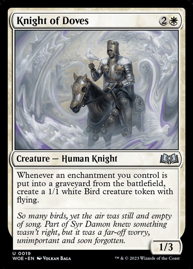Knight of Doves (19) - Wilds of Eldraine (WOE)