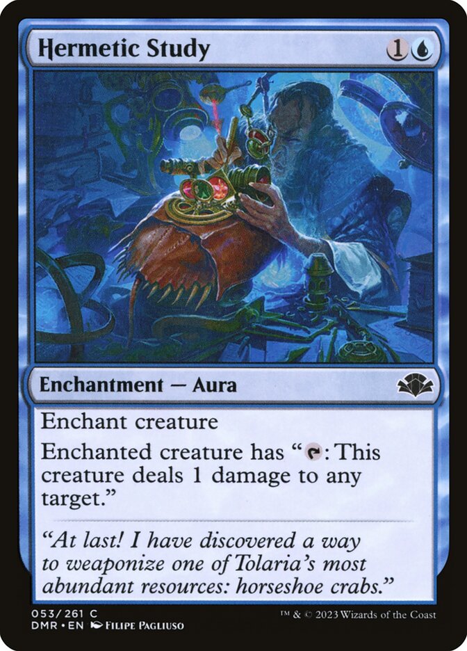 Hermetic Study (53) - Dominaria Remastered (DMR)