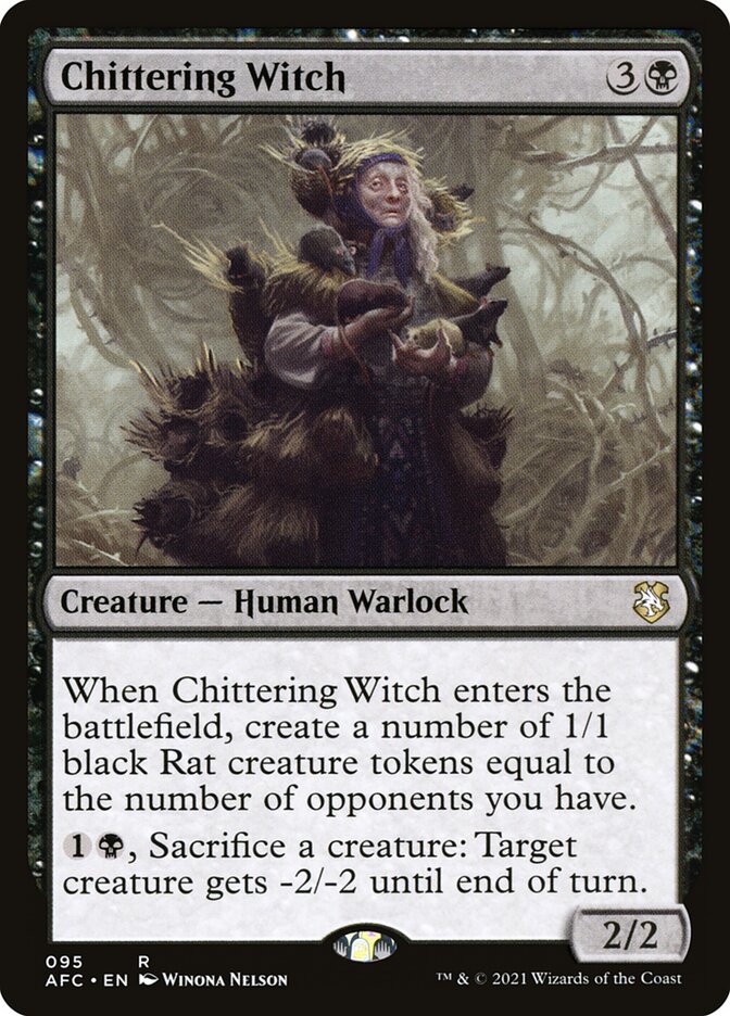 Chittering Witch (95) - Forgotten Realms Commander (AFC)