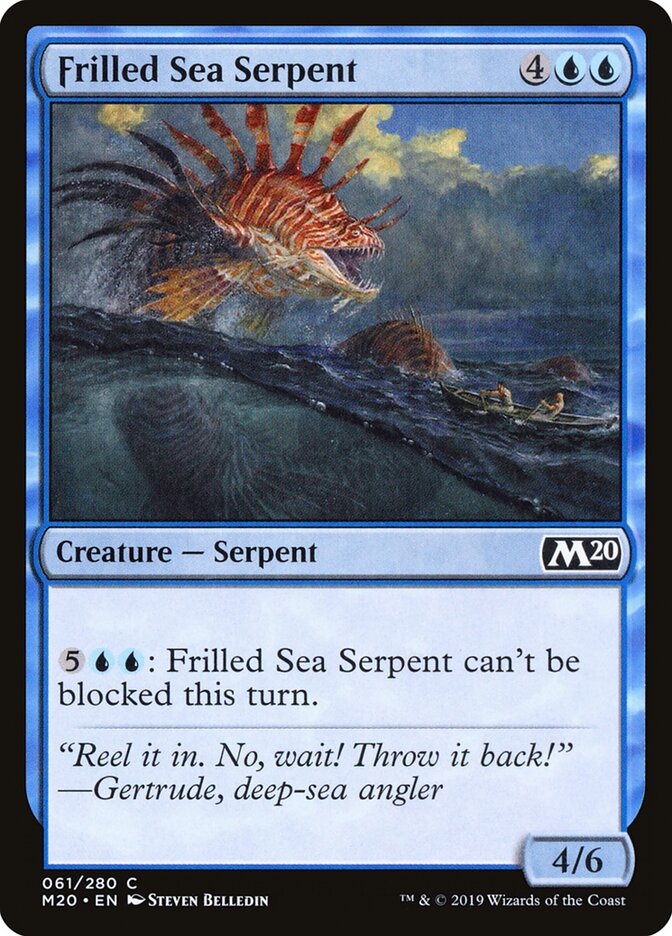 Frilled Sea Serpent (61) - Core Set 2020 (M20)