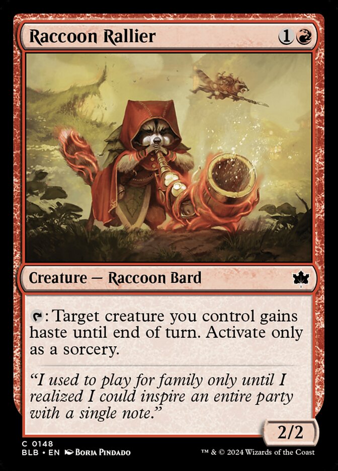 Raccoon Rallier (148) - Bloomburrow (BLB)
