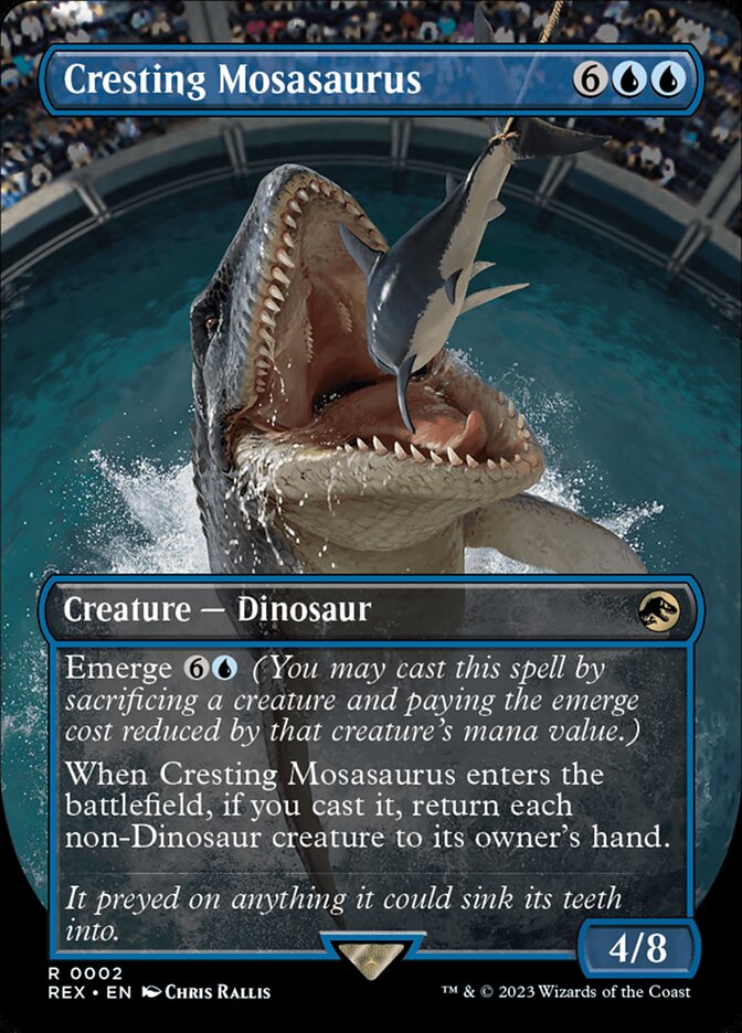 Cresting Mosasaurus (2) - Jurassic World Collection (REX)