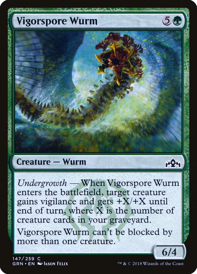 Vigorspore Wurm (147) - Guilds of Ravnica (GRN)