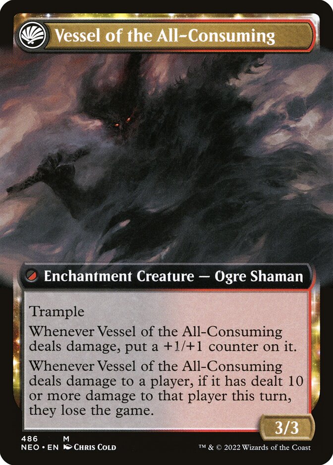 Hidetsugu Consumes All // Vessel of the All-Consuming (486) - Kamigawa: Neon Dynasty (NEO)