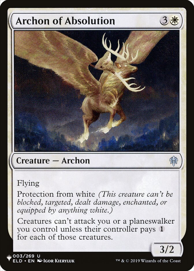 Archon of Absolution (ELD-3) - The List (PLST)